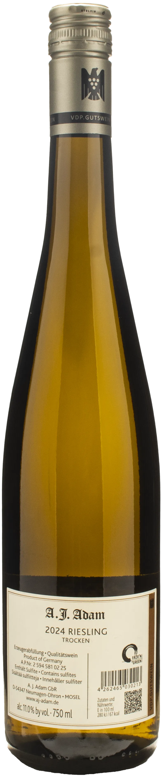 A.J. Adam Riesling Trocken 2024 - immagine 2